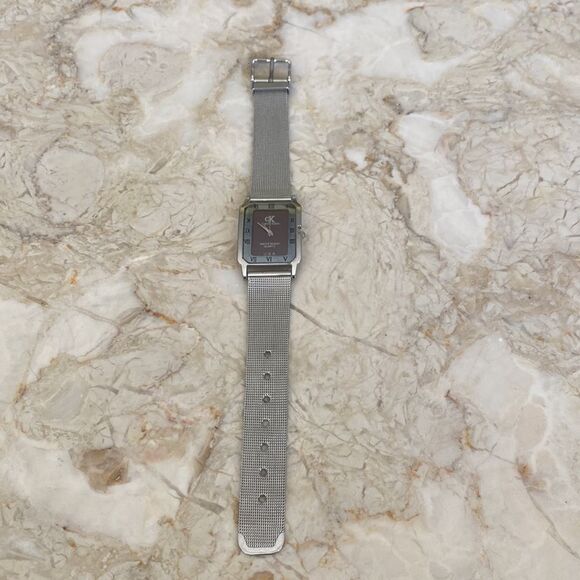 Calvin Klein Slim Tank Quartz Watch Stainless Steel Strap - Picture 6 of 10